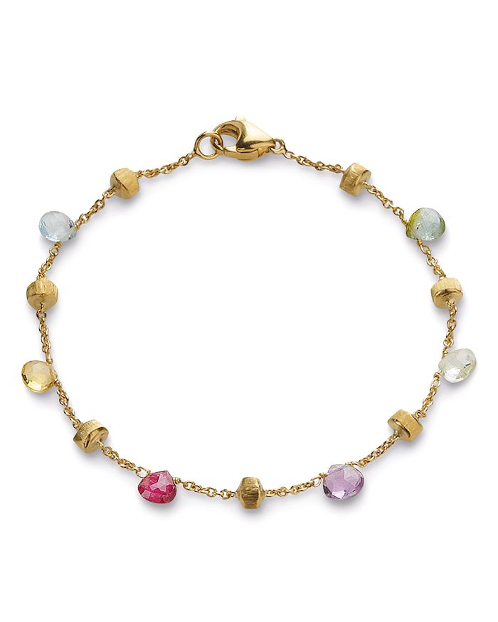 Shop Marco Bicego Paradise Mixed-gemstones Bracelet In Multi/gold