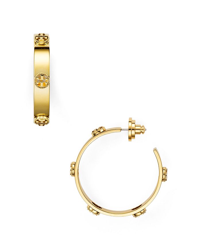 Tory burch milgrain hoop earrings top