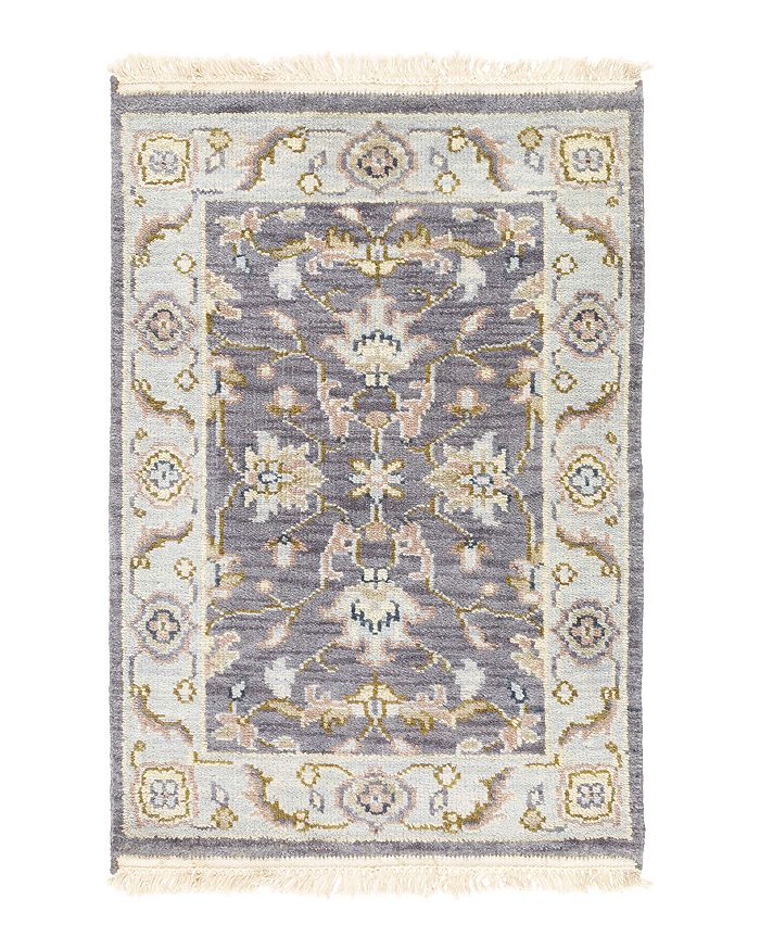 Surya Zeus Area Rug, 2' X 3' In Charcoal/sky Blue/ivory/taupe/olive/beige/mauve