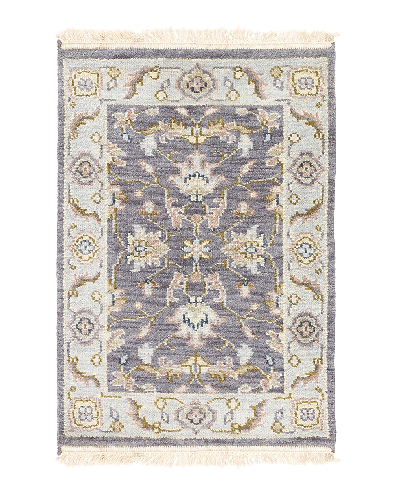 Surya Zeus Area Rug, 2' X 3' In Charcoal/sky Blue/ivory/taupe/olive/beig