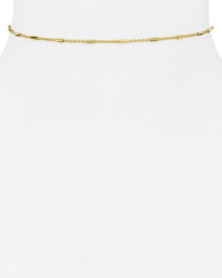 Argento Vivo - Bar and Chain Choker Necklace, 12"