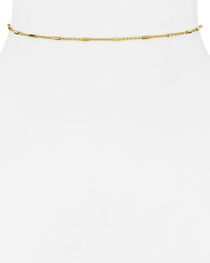 Argento Vivo Bar And Chain Choker Necklace, 12 In Gold