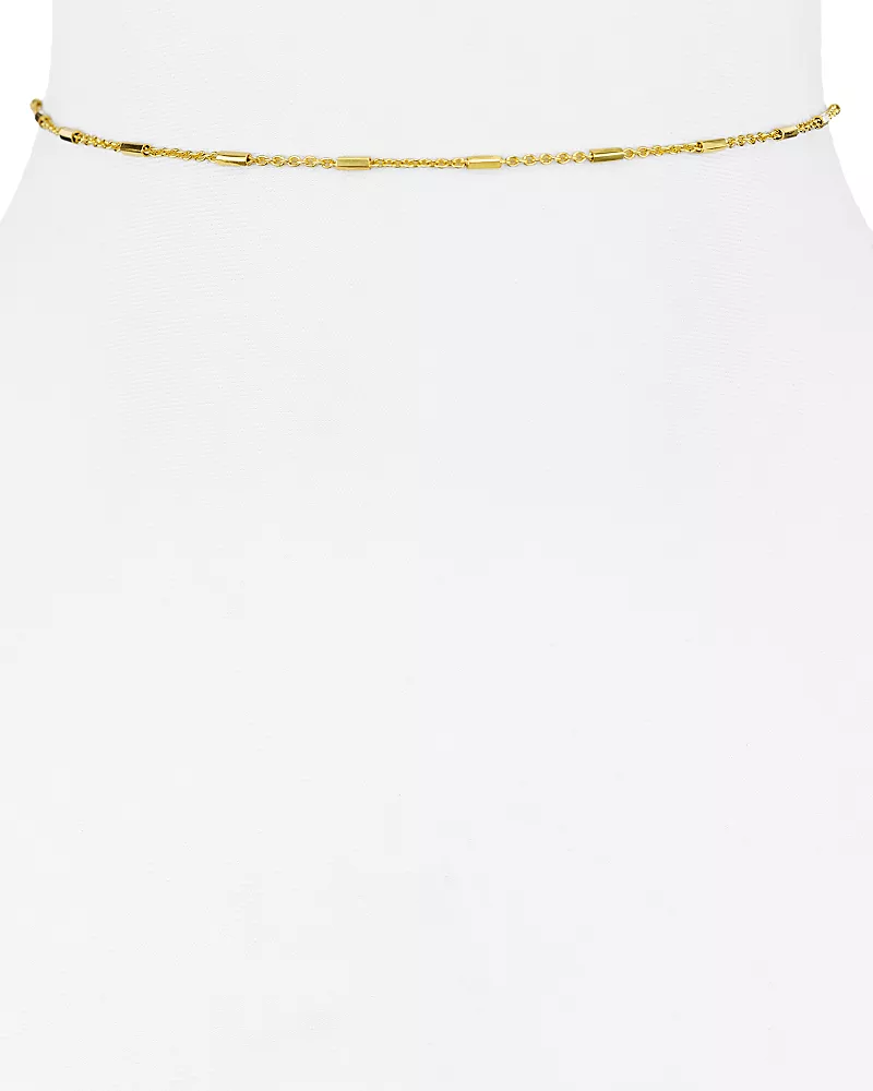 Argento Vivo Bar and Chain Choker Necklace, 12