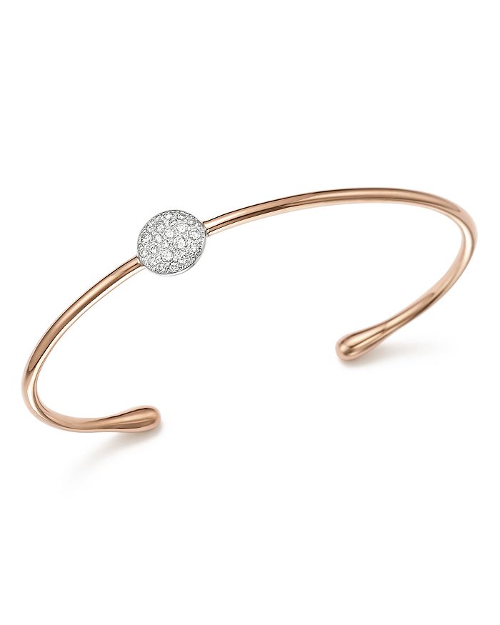 Pomellato Sabbia Cuff Bracelet with Diamonds in 18K Rose Gold ...