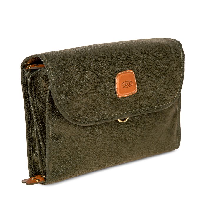 Shop Bric's Life Tri-fold Toiletry Kit In Olive