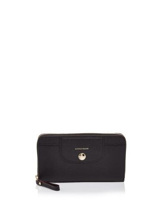 Longchamp Le Pliage Heritage Zip Leather Wallet | Bloomingdale's