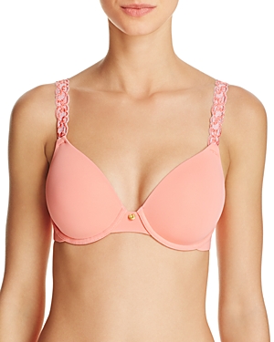 Natori Pure Luxe Full Fit Contour Bra In Pink