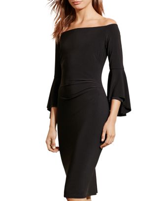 Off the shoulder sales bell sleeve dress