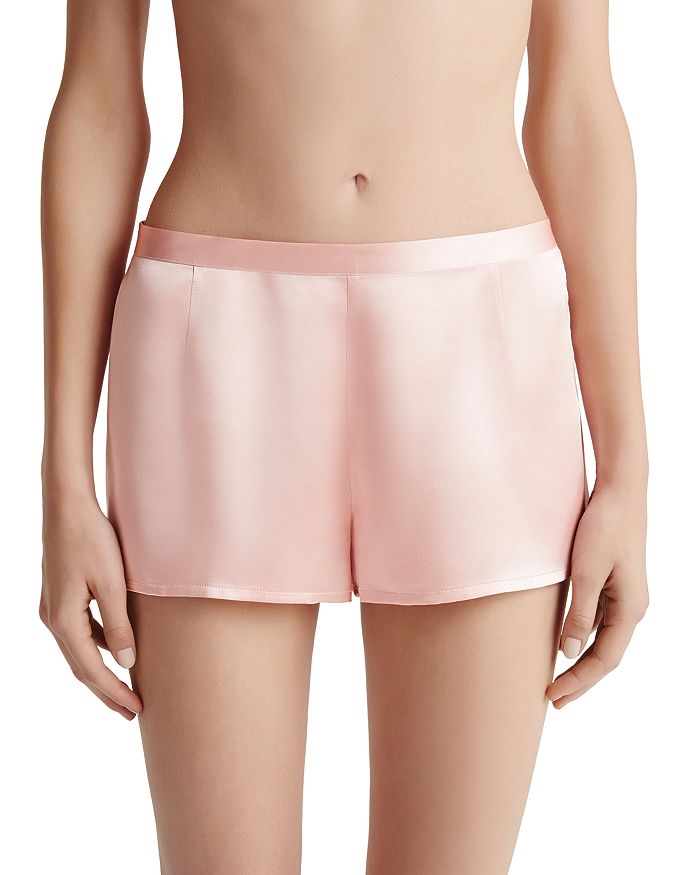 La Perla Silk Pj Shorts In Tulip Pink