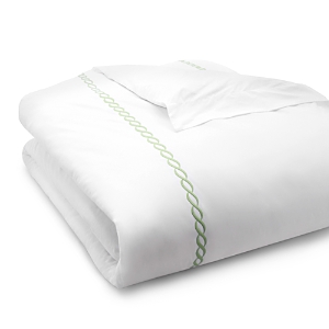 Shop Matouk Classic Chain Duvet Cover, Twin In Spring Green