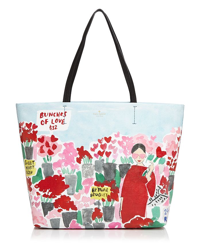 kate spade new york Be Mine Rose Market Hallie Tote Bloomingdale s