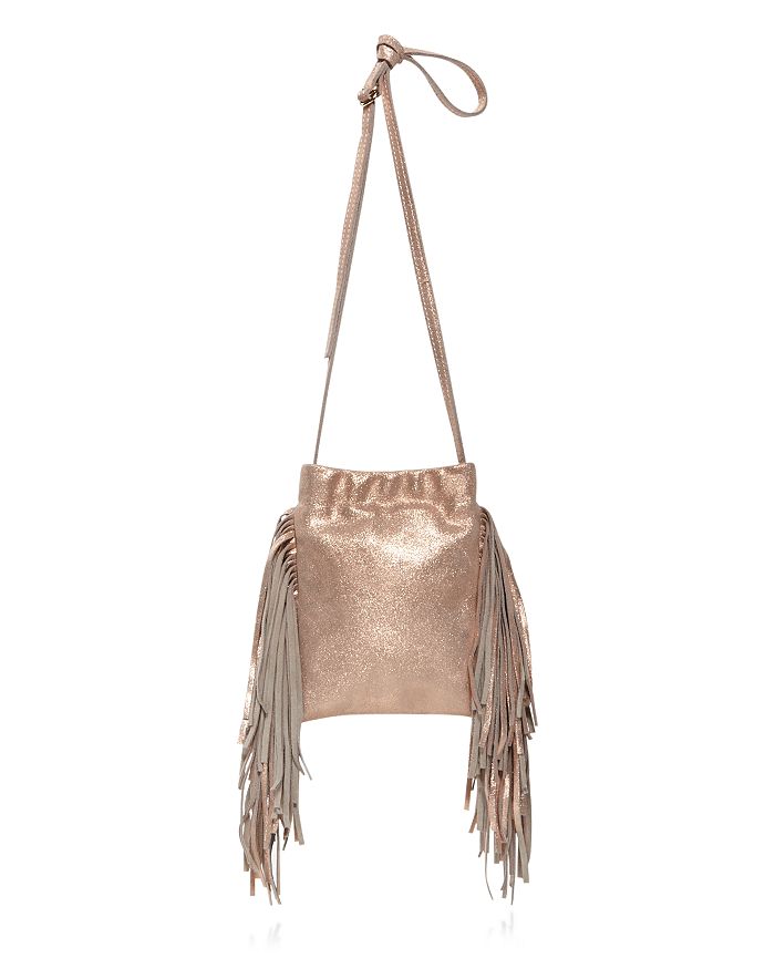 Monserat De Lucca Lola Shimmer Mini Suede Crossbody | Bloomingdale's