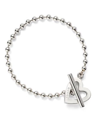 gucci silver bead bracelet
