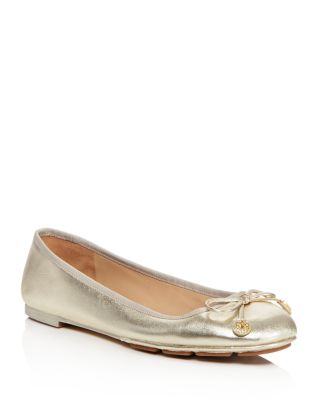 Tory Burch - Laila Metallic Leather Ballet Flats