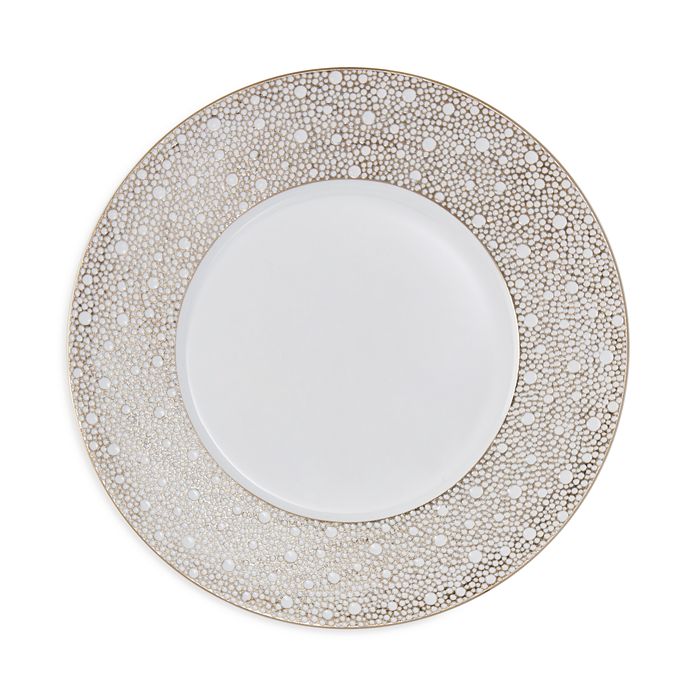 Shop Bernardaud Ecume Mordore Dinner Plate In White