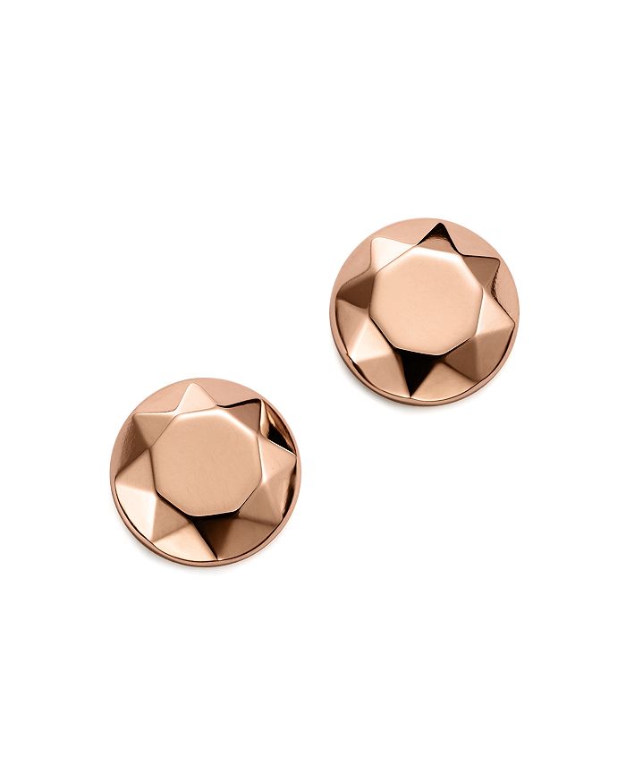 Bloomingdale's 14k Rose Gold Faceted Dome Earrings - 100% Exclusive