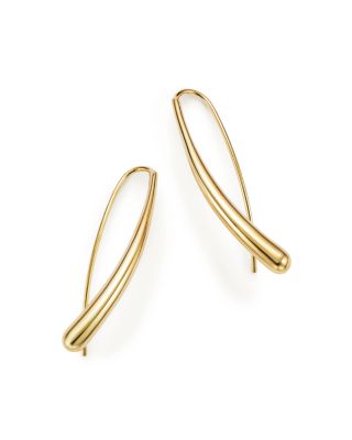 14k gold tear drop earrings