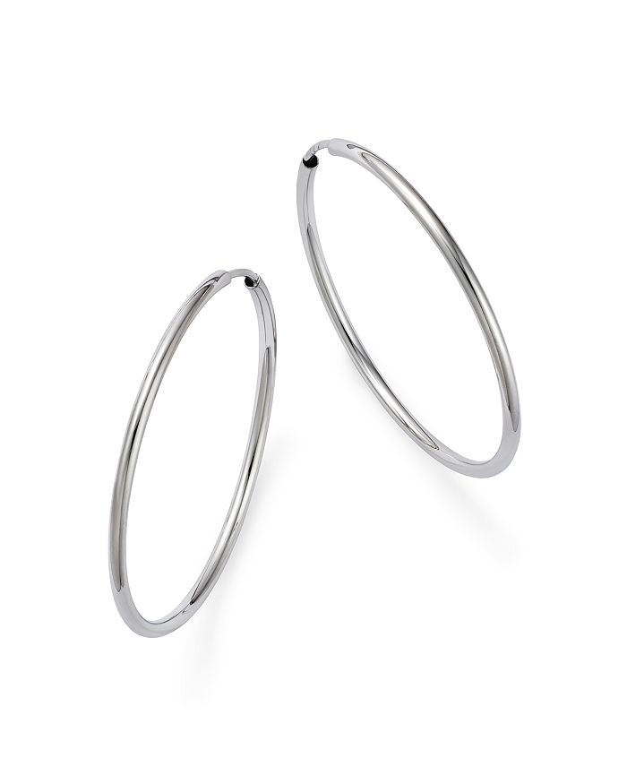 Bloomingdale's 14k White Gold Small Endless Hoop Earrings - 100% Exclusive