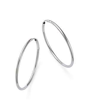 Bloomingdale's 14K White Gold Small Endless Hoop Earrings - 100% Exclusive