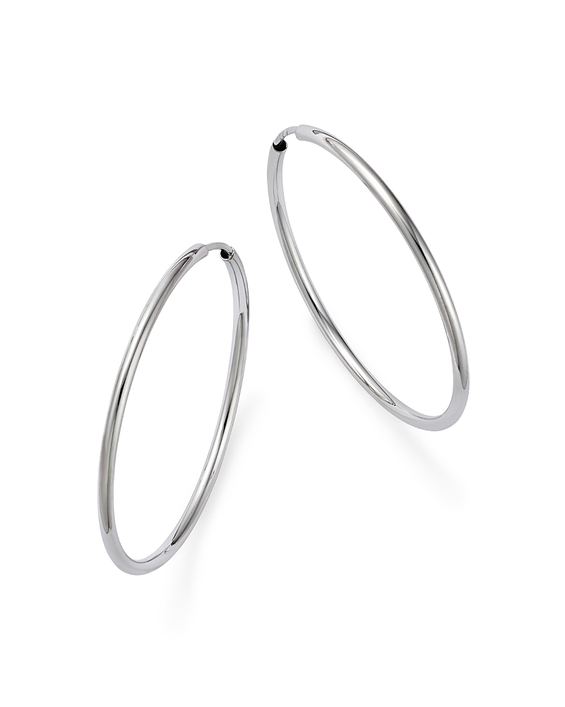 Bloomingdale's Fine Collection 14K White Gold Small Endless Hoop Earrings