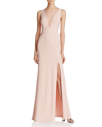 Adrianna Papell - Lace-Inset Gown - 100% Exclusive
