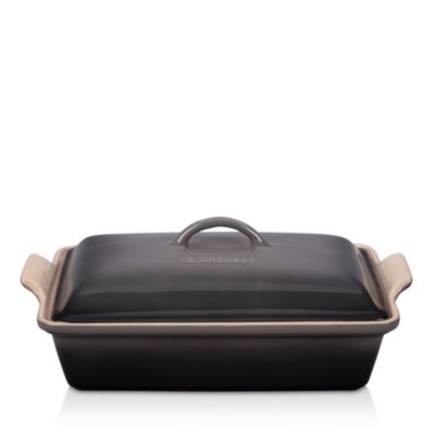 Stoneware 4 Quart Covered Rectangular Casserole