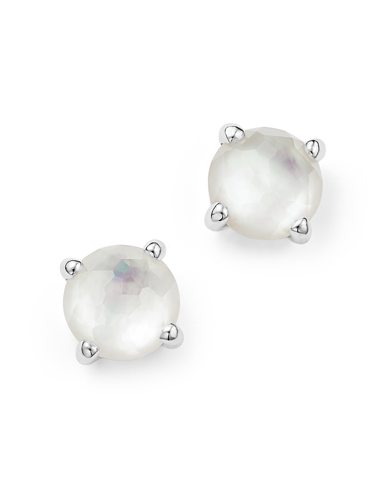 Ippolita Mini Stud Earrings In Sterling Silver In White/silver