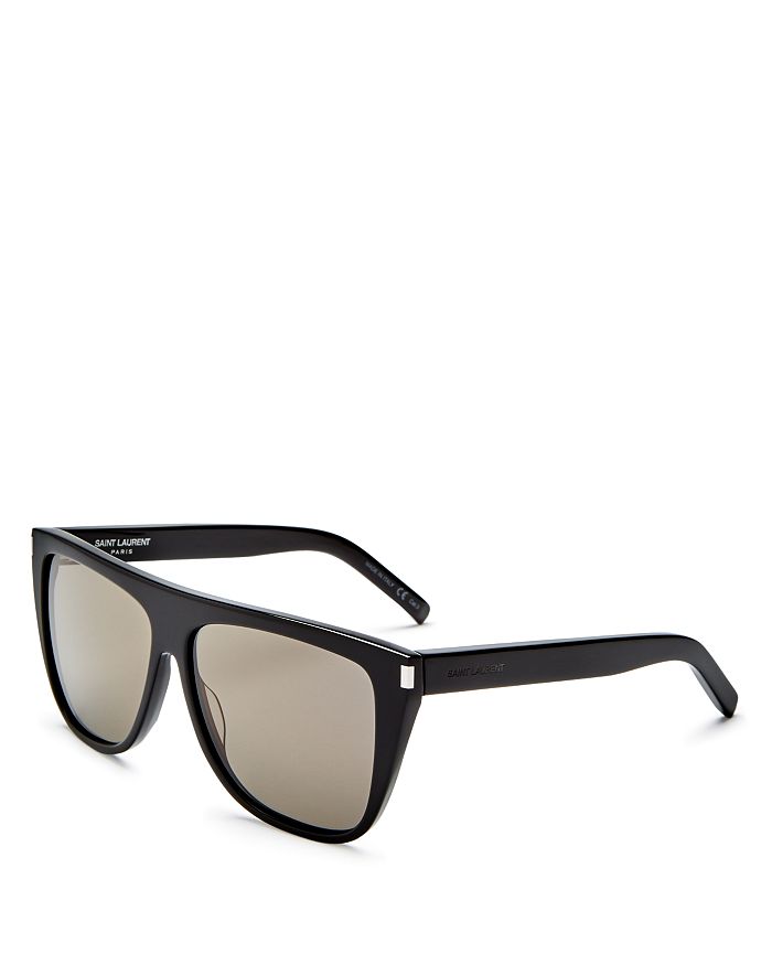 Saint Laurent - Flat Top Square Sunglasses, 59mm