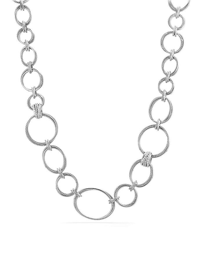 David yurman crossover shop necklace with diamonds