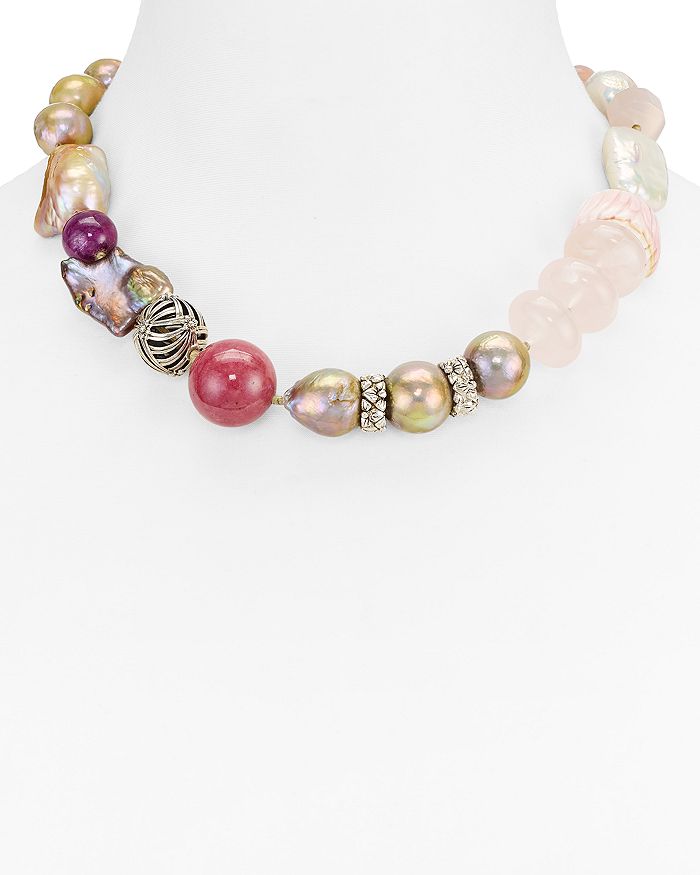 Stephen Dweck Baroque Natural Freshwater Pearl Necklace 17.5