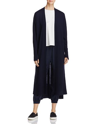 DKNY Shawl Collar Open Front Wool Cardigan | Bloomingdale's