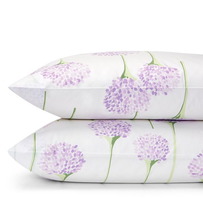 Matouk Lulu Dk For  Charlotte Standard Pillowcase, Pair In Lavender