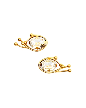 Marni Strass Clip-On Stud Earrings