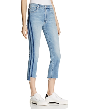 MOTHER INSIDER CROP STEP FRAY JEANS IN LIGHT KITTY - 100% EXCLUSIVE,1157-104