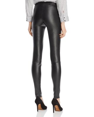 Alice Alice and Olivia Alice + Olivia Zip Front Leather Leggings