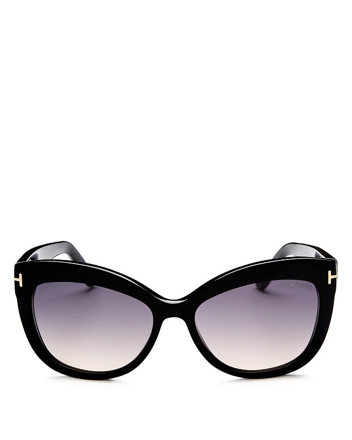 Tom Ford Women's Alistair Polarized Square Sunglasses, 56mm In Shiny ...