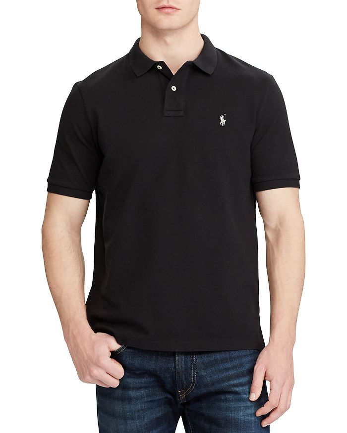 Shop Polo Ralph Lauren Classic Fit Mesh Polo Shirt In Polo Black