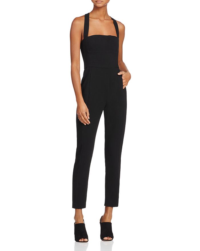 Black halo on sale jumpsuit bloomingdales