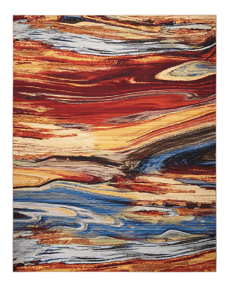 Nourison Chroma Crm04 Area Rug, 5'6 X 8' In Lava