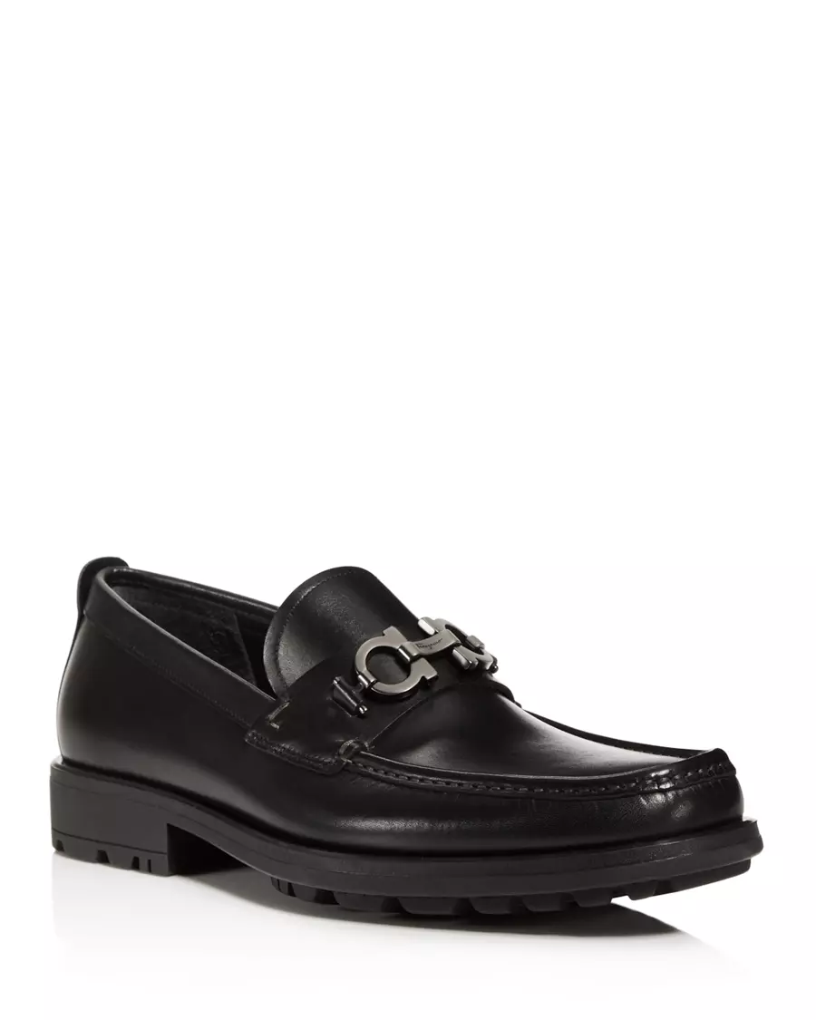 Ferragamo Men's David Leather Loafers - Regular