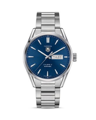 TAG Heuer Carrera Calibre 5 Day Date Automatic Men s Blue Steel