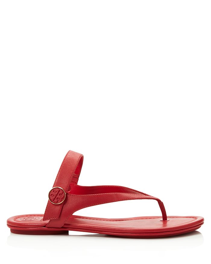 Tory Burch Minnie Thong Sandals In Nantucket Red