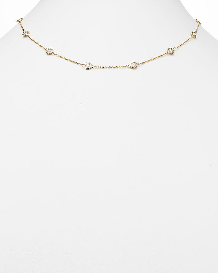 Shop Bloomingdale's Diamond Station Necklace In 14k Yellow Gold, 2.60 Ct. T.w. - 100% Exclusive In White/gold