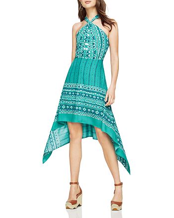 BCBGMAXAZRIA Women's Sleeveless Crossover Halter Top – Woven Polyester, Back Zipper, Elegant Casual Wear