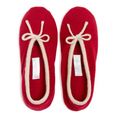 cashmere ballet slippers
