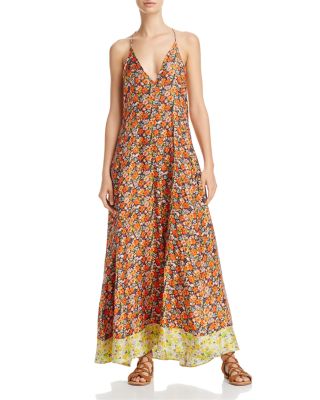 Rebecca Taylor Moonlight Floral Print Silk Maxi Dress | Bloomingdale's Women