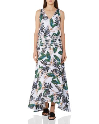 REISS Maribel Printed Silk Maxi Dress | Bloomingdale's Women