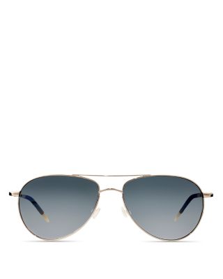 Oliver Peoples - Benedict Polarized Aviator Sunglasses, 59mm