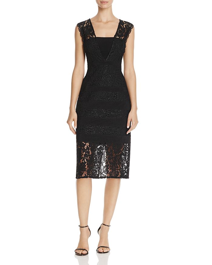 Adrianna Papell Lace Midi Dress | Bloomingdale's