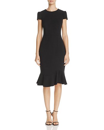 Robe Betsey Johnson En Crêpe Scuba Avec Nœud Sur L'épaule - Taille 8, Neuf Avec étiquettes